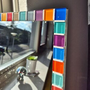 Spiegel Tegeltjesrand Multi-Color 30x30 cm