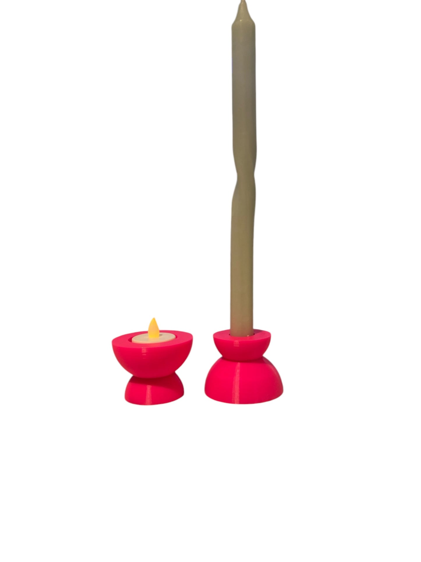 Kandelaar XS Bollen 3D Fel Roze