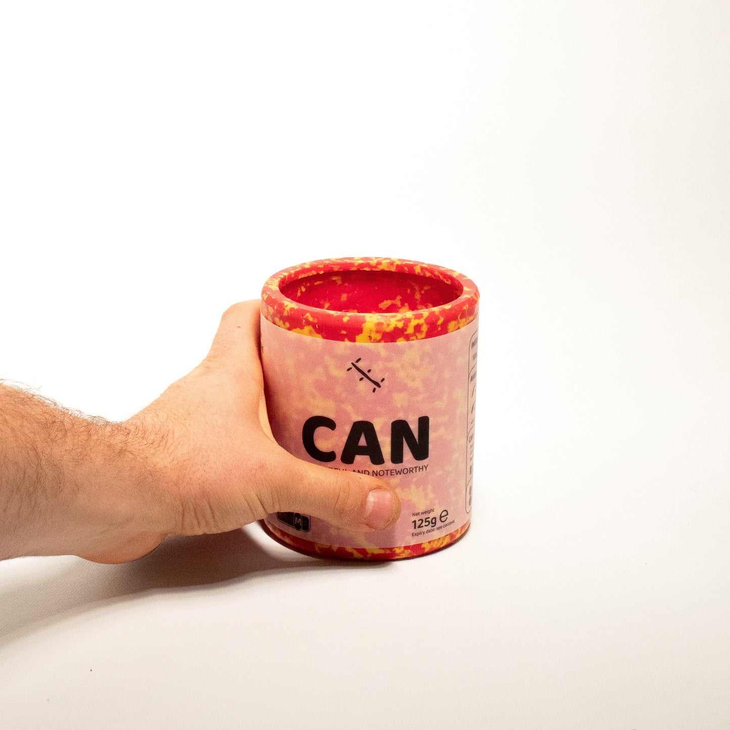 Design Bloempot, Groen/Wit, Medium, Gerecycleerd Plastiek