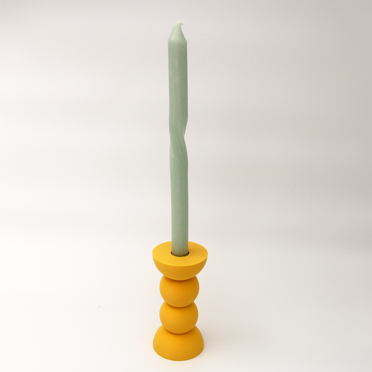 Kandelaar XL Bollen 3D Geel