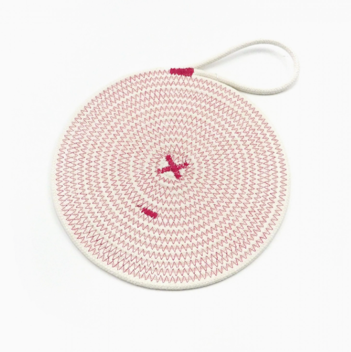 Onderzetter Potten Gewoven Katoen Fuchsia Small