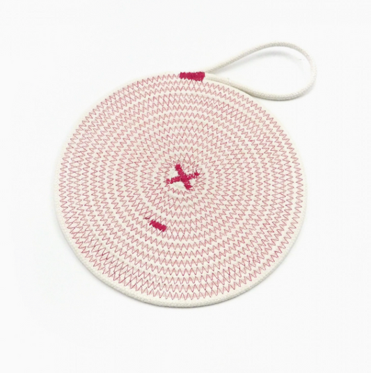 Onderzetter Potten Gewoven Katoen Fuchsia Small