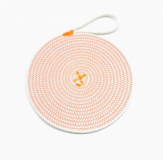 Onderzetter Potten Gewoven Katoen Fluo Oranje Small