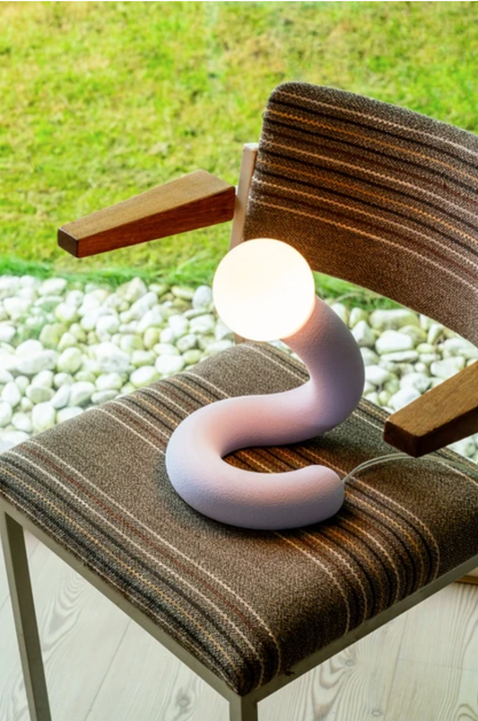 Tafellamp Design, Big Boa, Lila, PRE-ORDER