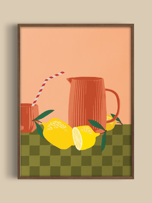 Poster op Canvas Summer Lemonade
