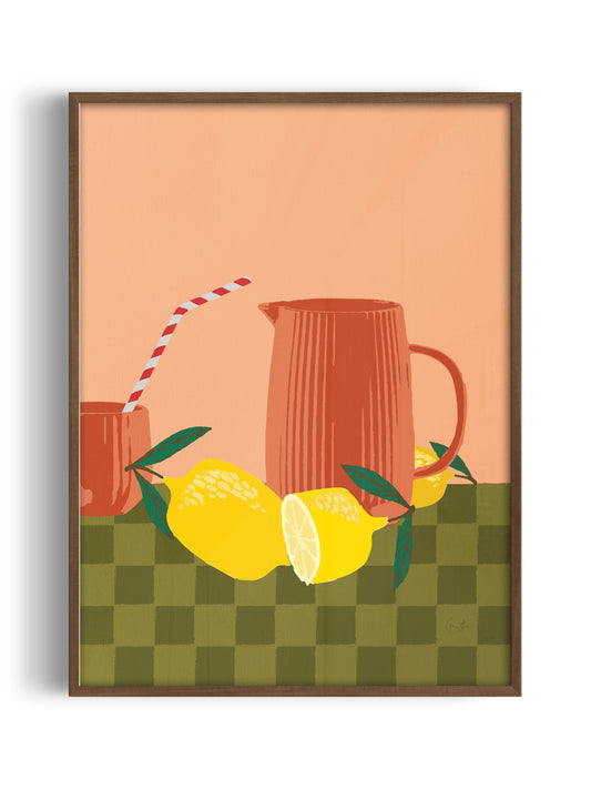 Poster op Canvas Summer Lemonade