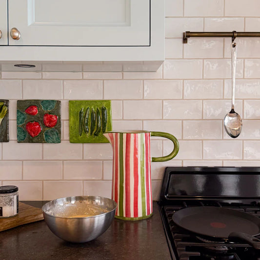 Waterkan Groot 27 cm Dakota Rood Groen