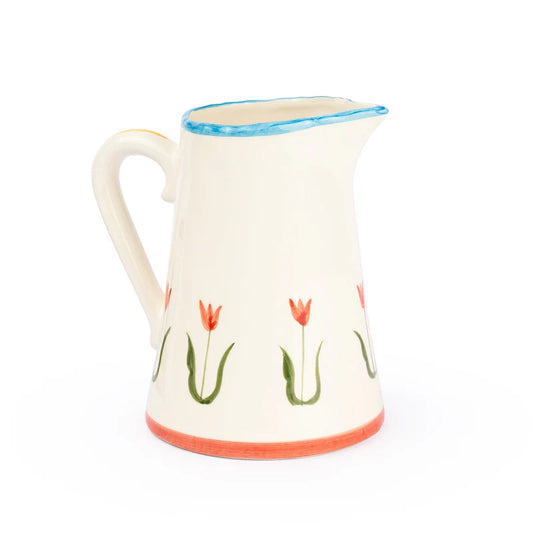 Waterkan Klein 19 cm Fan Fan Rood Groen Tulpen