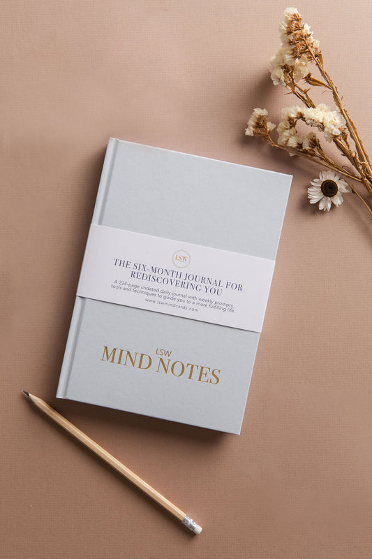 Journal agenda 'Mind Notes' ongedateerd met prompts