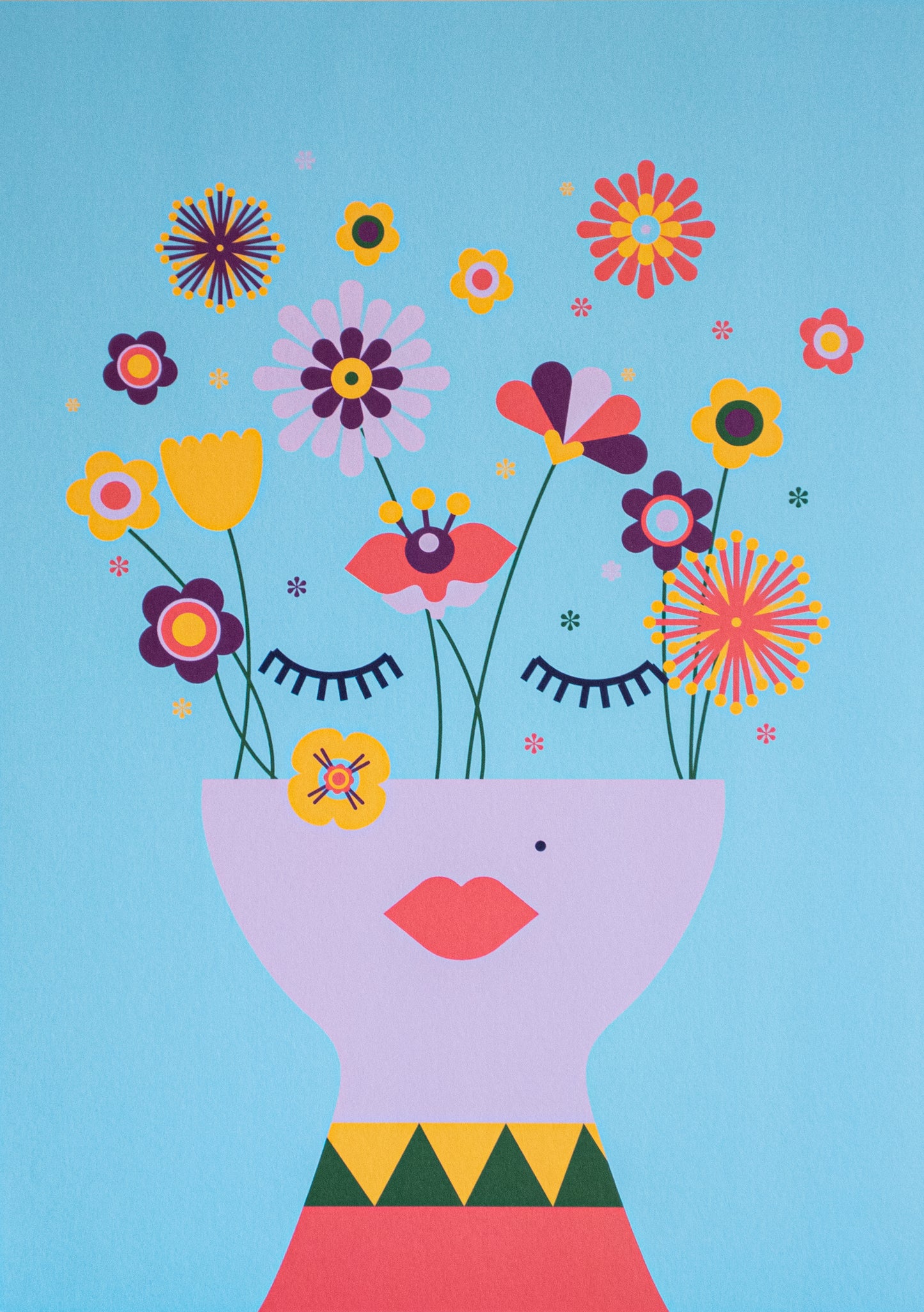 Poster A3/A4 Love Yourself Blauw