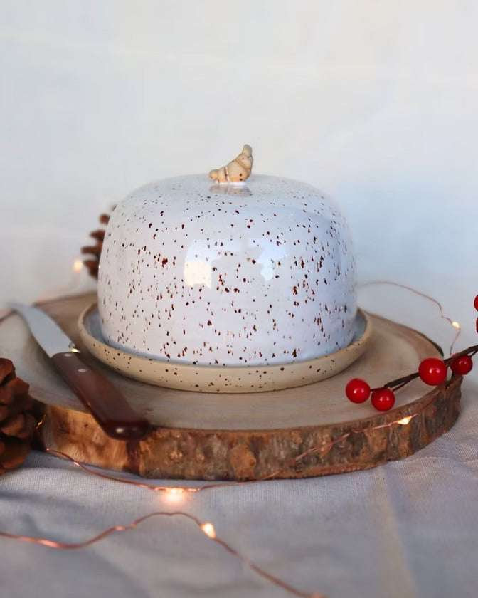 Botervlootje Keramiek Croissant Wit