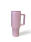 Drinkfles Thermos Hot/Cold met Handvat, Rietje & Borstel Pastel