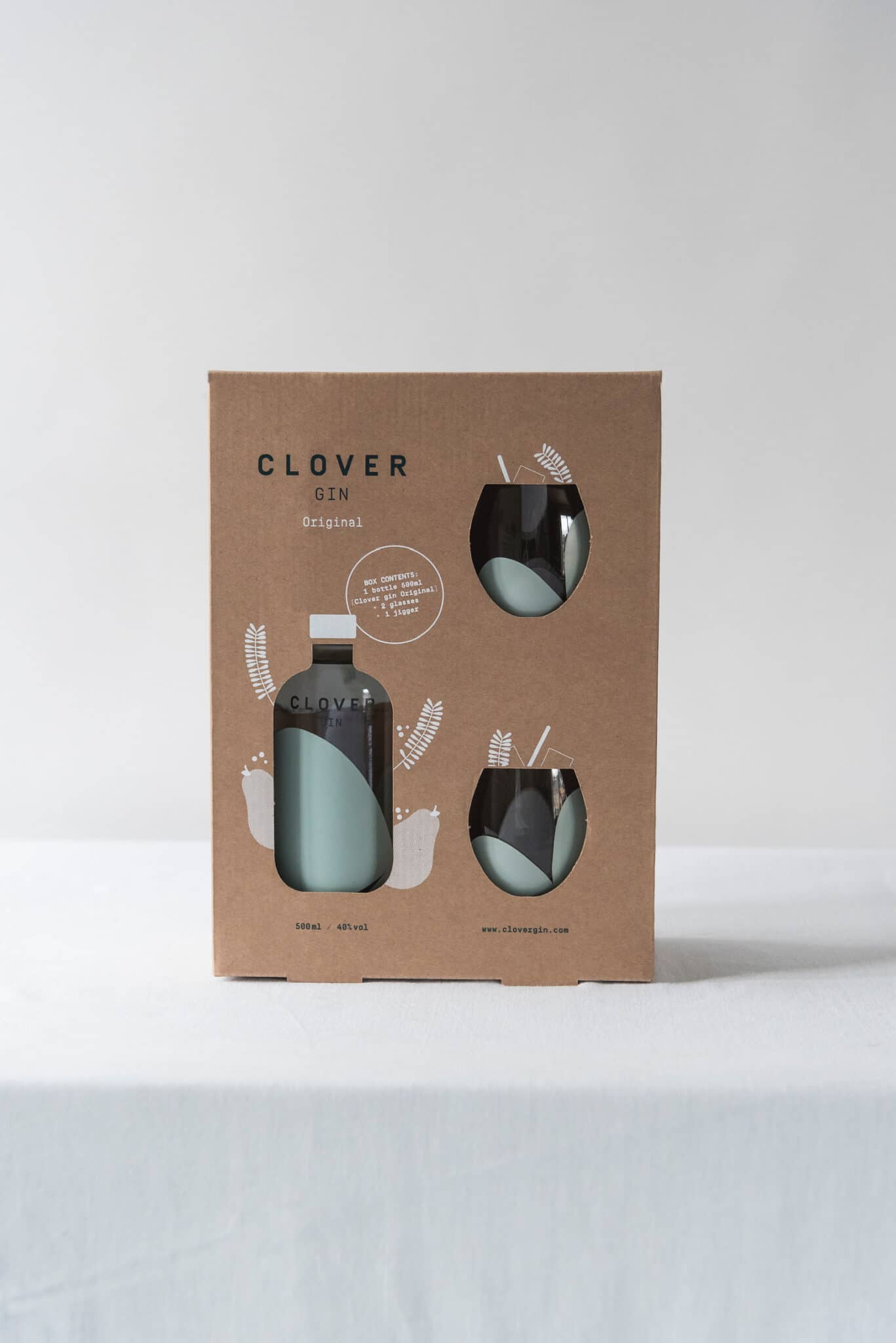 Gin Clover Giftbox (Original Gin 40%) 500 ml