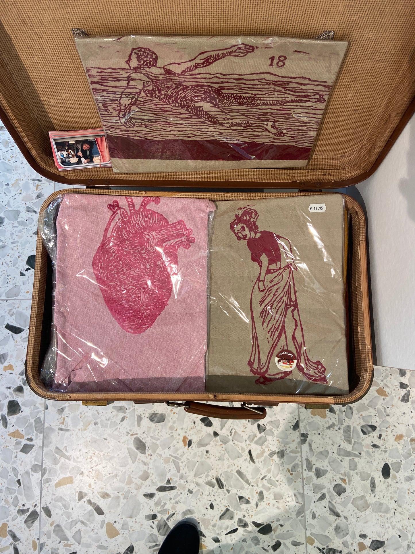 Handdoek Linostamp KoffieQueen