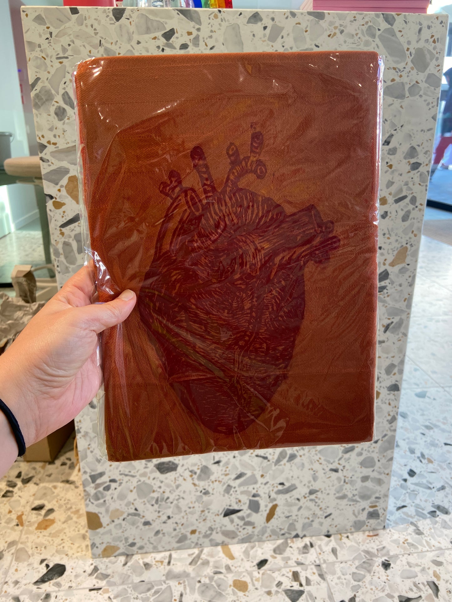 Handdoek Linostamp KoffieQueen