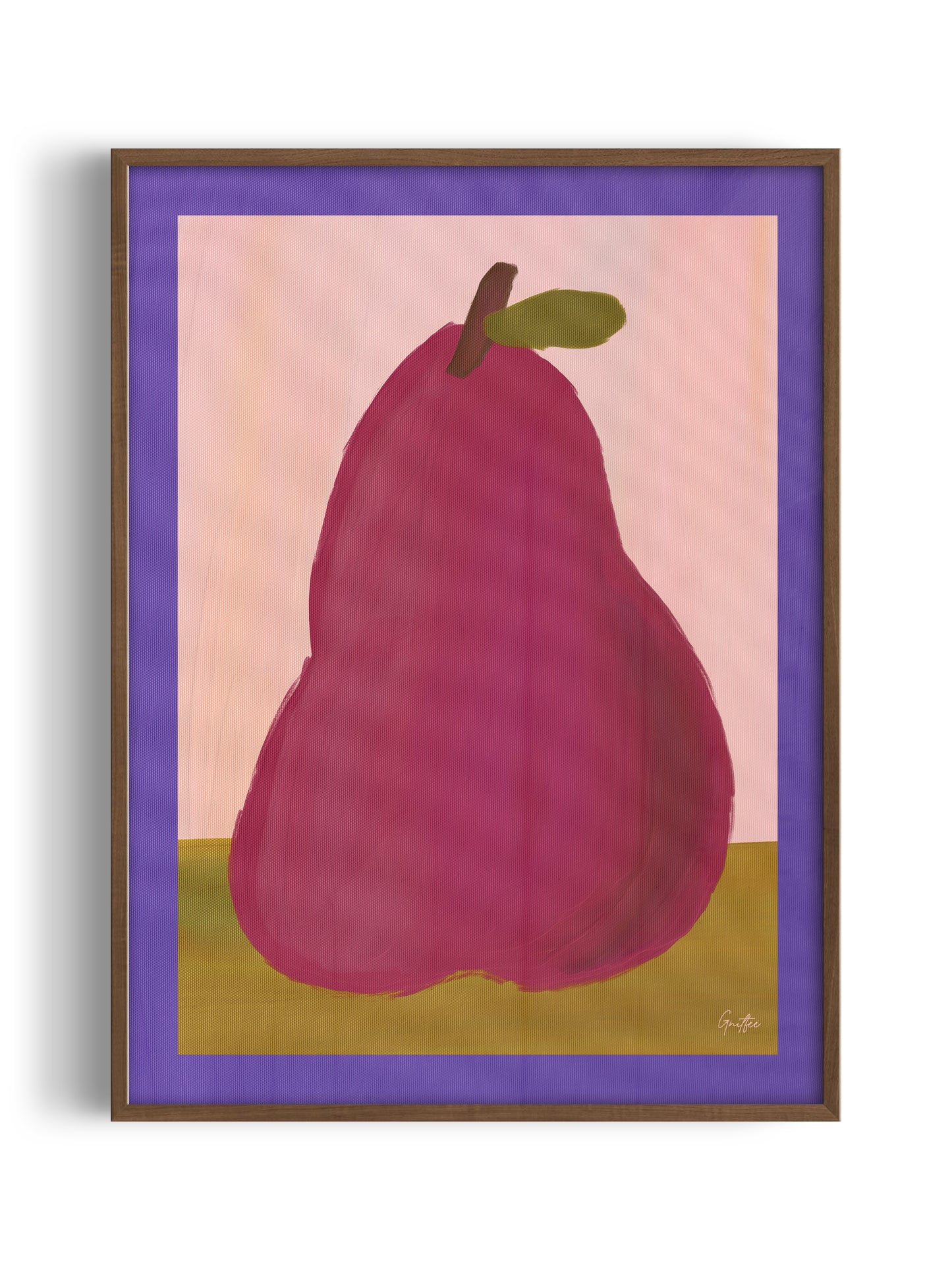 Poster op Canvas Pear