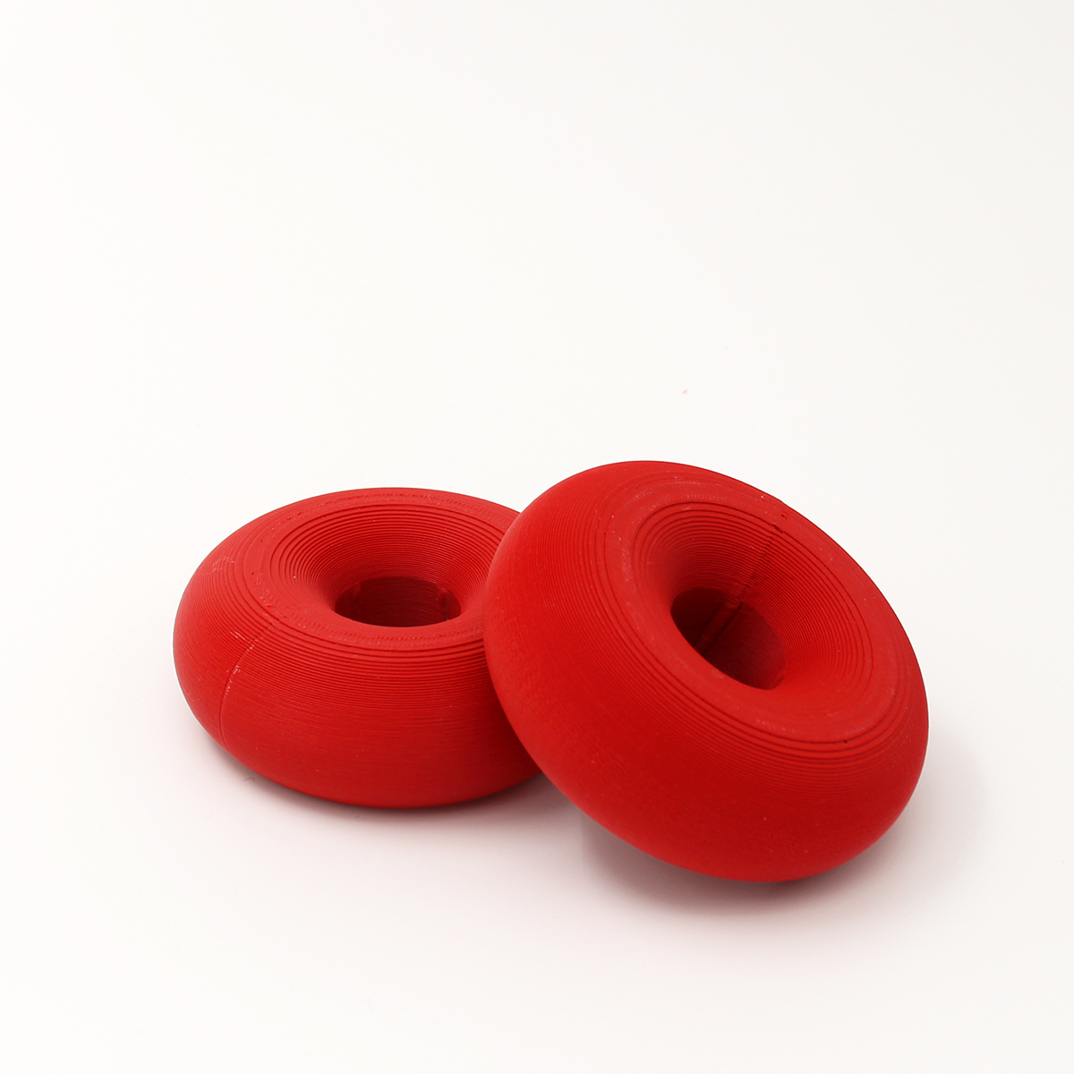 Kandelaar Donut 3D Rood