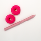 Kandelaar Donut 3D Fel Roze