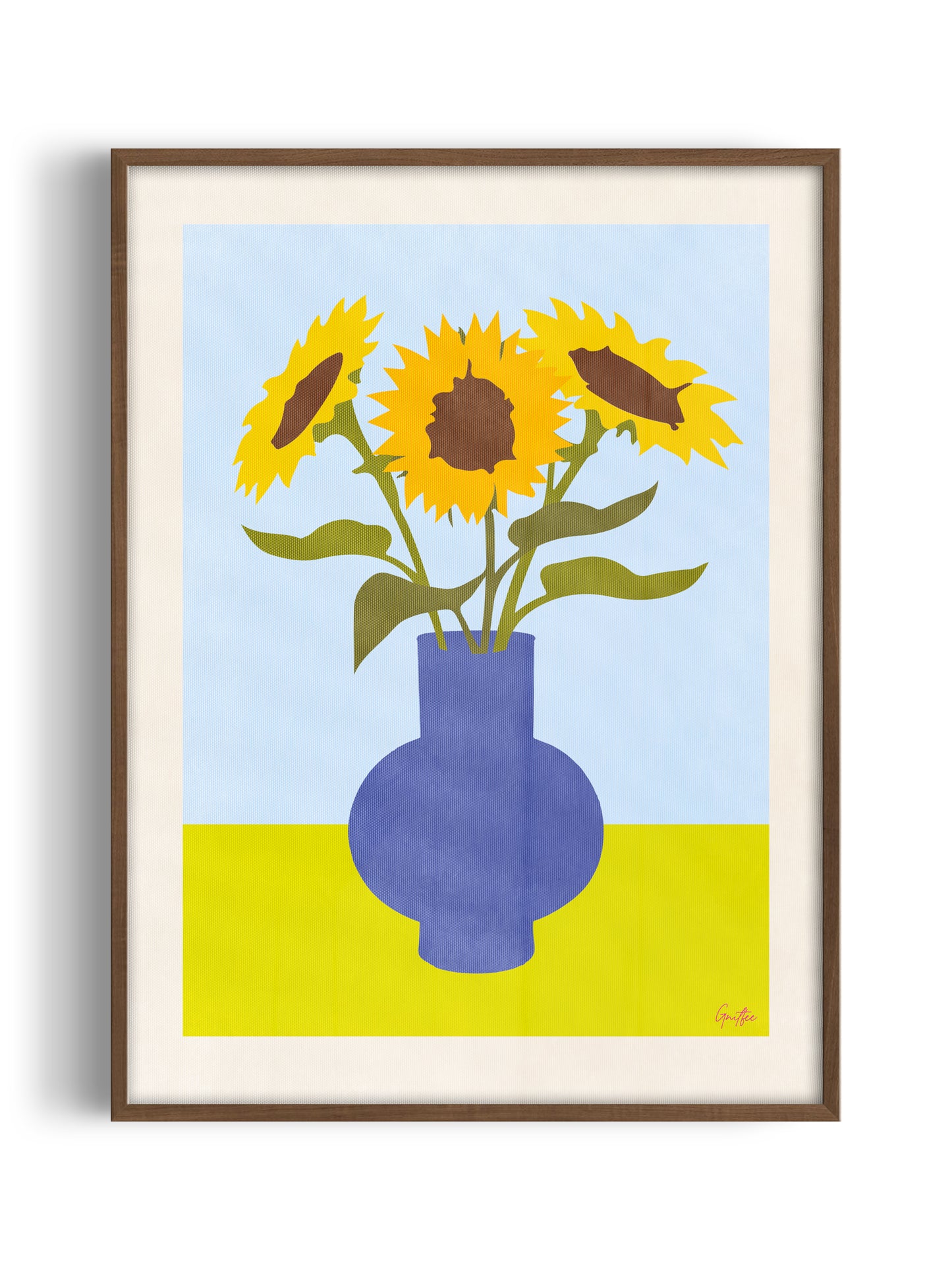 Poster op Canvas Sunflowers