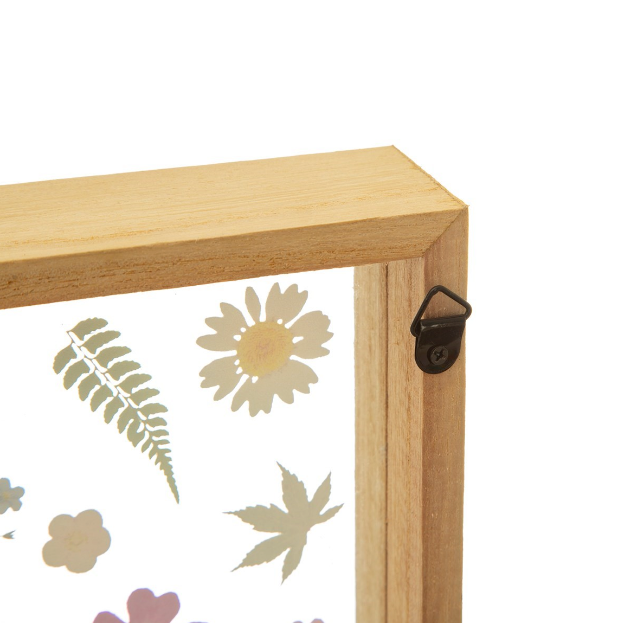 Glazen Frame Zomerse Gedrukte Bloemen Pressed Flowers