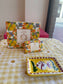 Zeep Artisanaal Giftbox Single Zeep + Handgeschilderd Schaaltje Positano