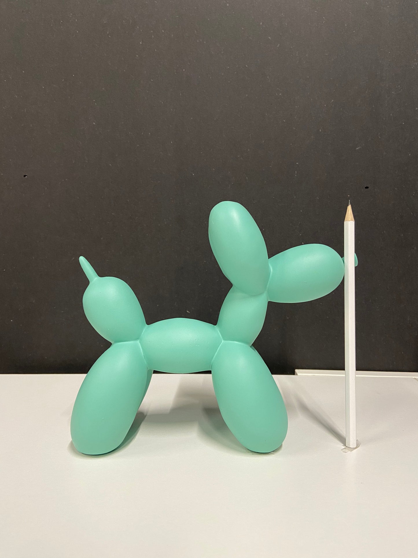 Design Balloon Dog Beeldje Hond Groen Pastel