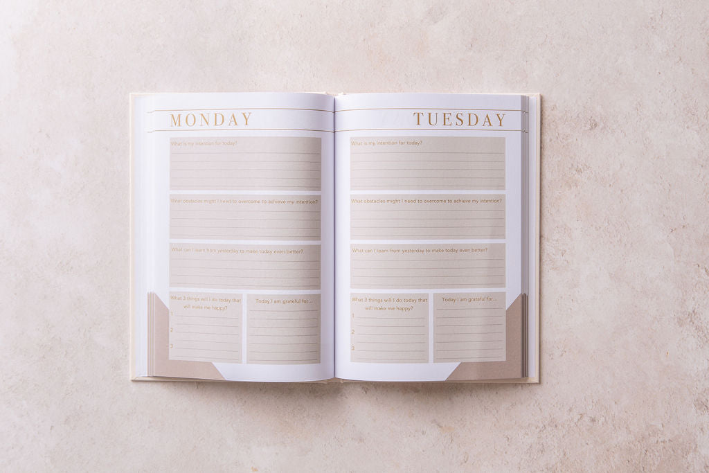 Agenda du journal 'Morning Notes' non daté avec invites 