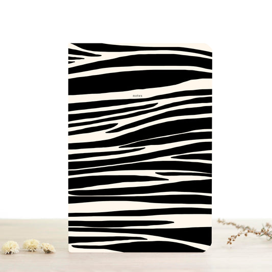 Notebook A5 Zebra Print with Lines