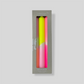 Candle Neon Dip-Dye long - Summer Breeze (set of 3)